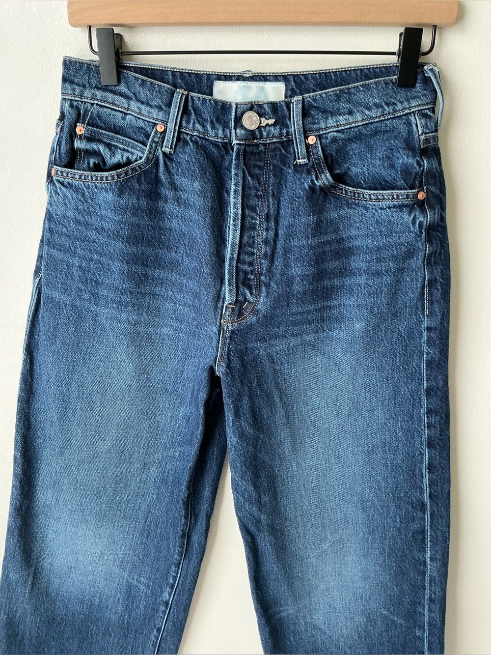 MOTHER SUPERIOR Jeans Lil’ Mother Lil’ Spitfire Nerdy Blue Size 24 - Picture 5 of 16